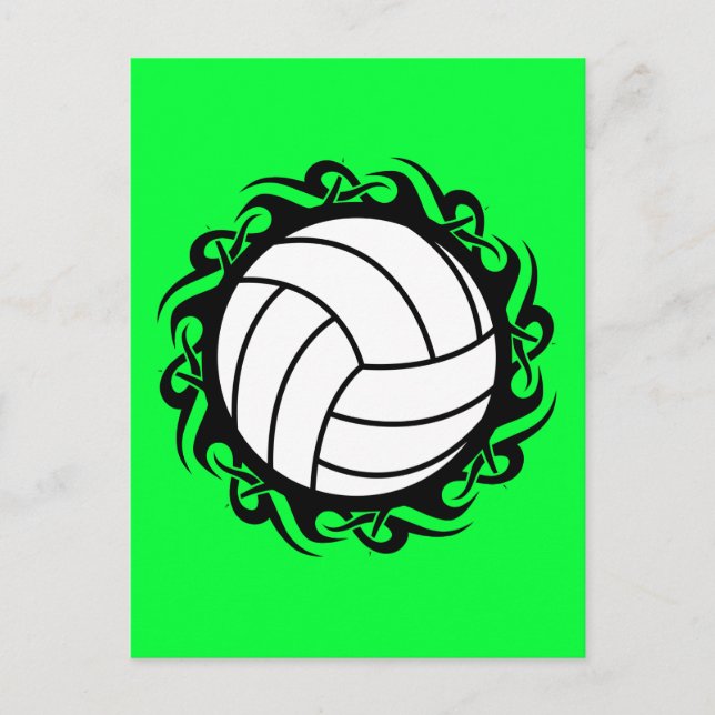 tribal volleyball postcard (Front)