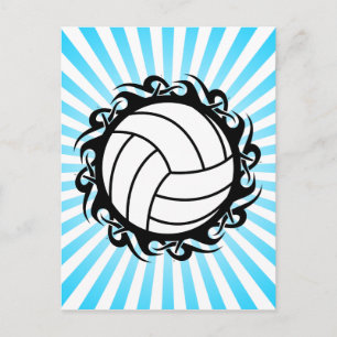 tribal volleyball postcard