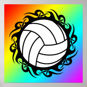 tribal volleyball poster