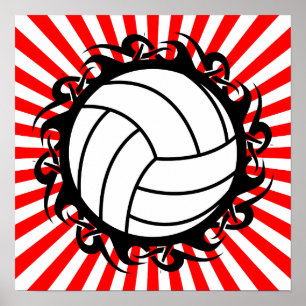 tribal volleyball poster