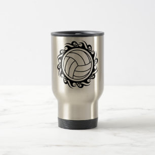 tribal volleyball travel mug