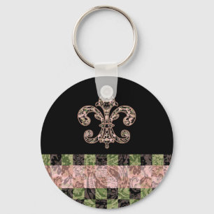 Tribal Voodoo Fleur de lis Key Ring