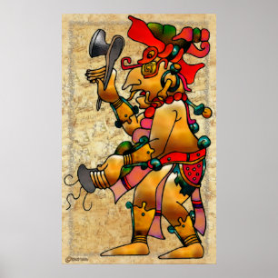 Tribal War Dance Native Art Poster