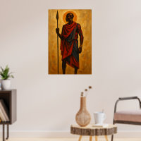 "Tribal Warrior | African Heritage Wall Art