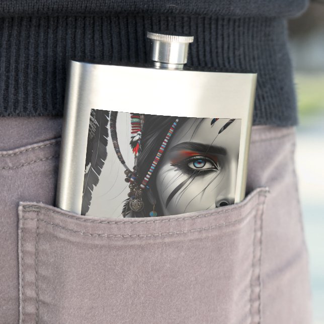 Tribal Warrior Classic Flask (In Situ)