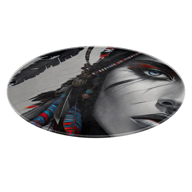 Tribal Warrior Cutting Board (Corner)