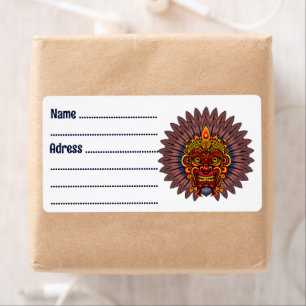 Tribal Warrior King Ritual Mask