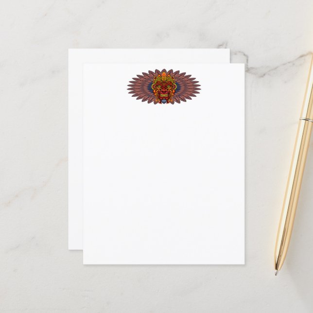 Tribal Warrior King Ritual Mask (Front/Back In Situ)