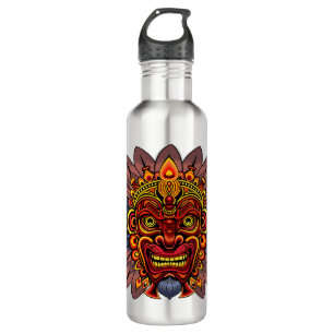 Tribal Warrior King Ritual Mask 710 Ml Water Bottle