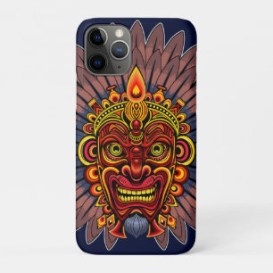 Tribal Warrior King Ritual Mask iPhone 11 Pro Case