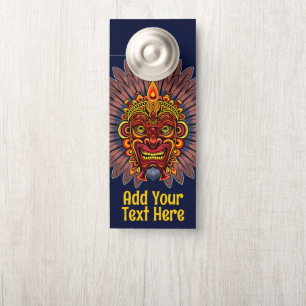 Tribal Warrior King Ritual Mask Door Hanger