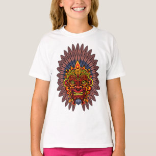 Tribal Warrior King Ritual Mask T-Shirt
