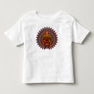 Tribal Warrior King Ritual Mask Toddler T-Shirt
