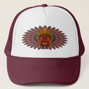 Tribal Warrior King Ritual Mask Trucker Hat