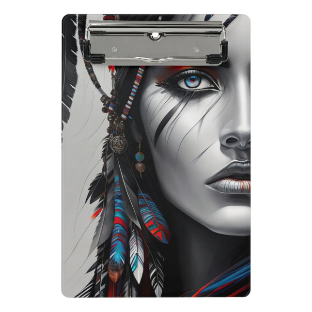 Tribal Warrior Mini Clipboard (Front)