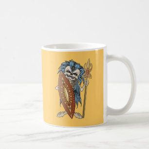 Tribal Warrior Skull Coffee Mug
