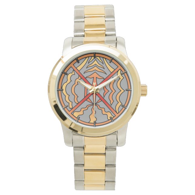 Tribal Watch Spiritual Native Art Wrist Watch (Front)