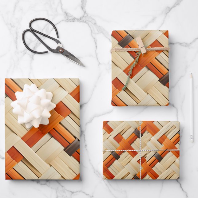 Tribal Weave Artistry Moja Gift Bag Small Wrapping Paper Sheet (Front)