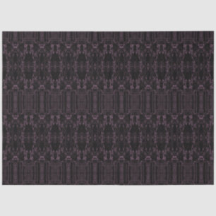 Tribal Western Purple Black Art Pattern Bull Skull Tissue Paper