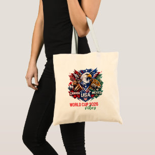 Tribal Wildlife Harmony world cup 2026  Tote Bag