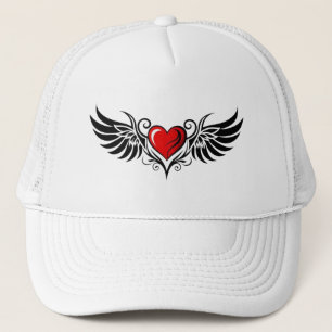 Tribal Winged Heart Trucker Hat