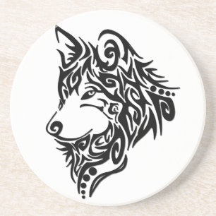 Tribal Wolf Coaster