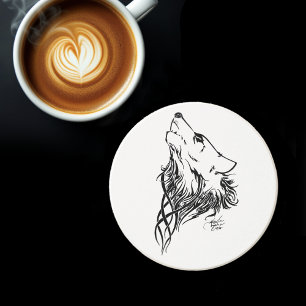 Tribal Wolf Coaster