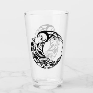 Tribal Wolf Glass