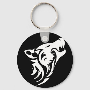 Tribal Wolf Key Ring