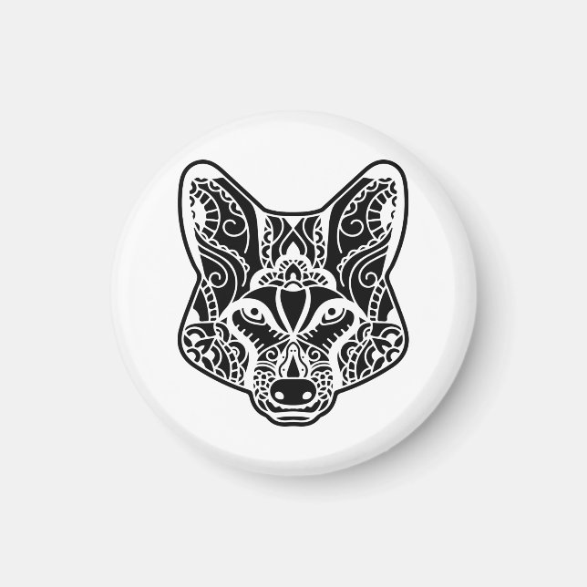 Tribal WOLF  Magnet (Front)