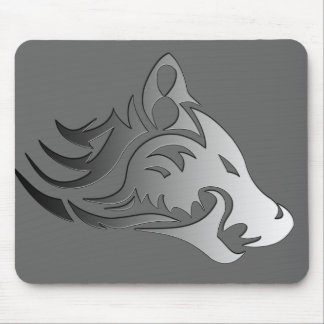 Tribal Wolf Mouse Mat