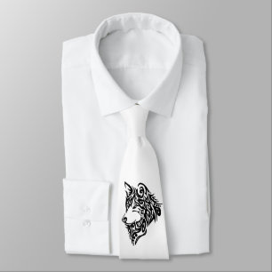 Tribal Wolf Tie