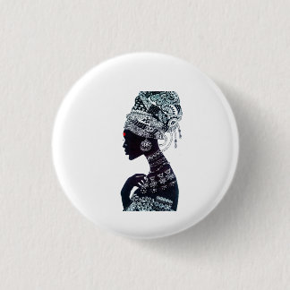 Tribal Women 3 Cm Round Badge