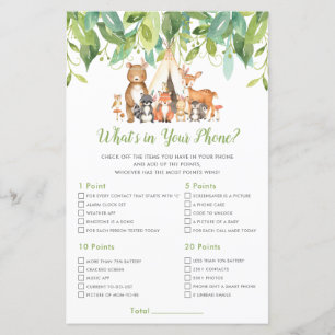 Tribal Woodland Animals What's In Your Phone Game