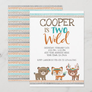 Tribal Woodland Invitation