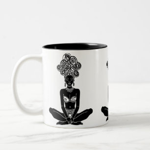 Tribal Yoga Goddess Mug – Ethnic Meditation Coffee