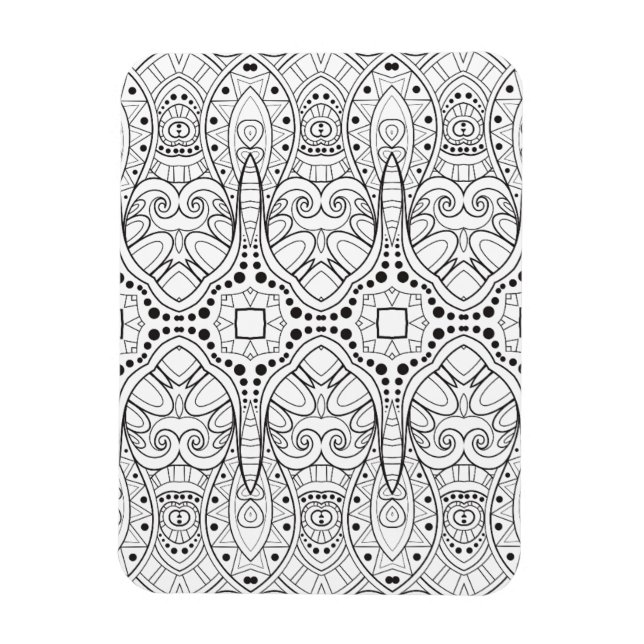 Tribal Zendoodle Design Magnet (Vertical)