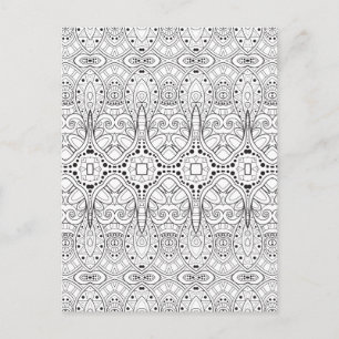 Tribal Zendoodle Design Postcard