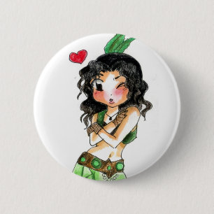 Tribalesque - Rosana 6 Cm Round Badge
