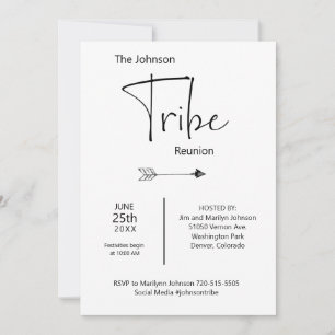 Tribe Family Reunion Invitation