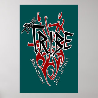 Tribe Poster Large Teal [22.86" x 34.5"]