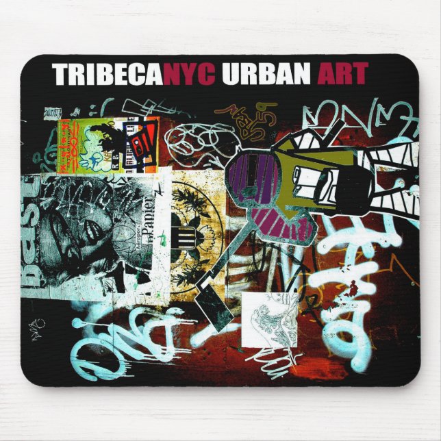 Tribeca NYC Urban Art Mouse Pad (Front)