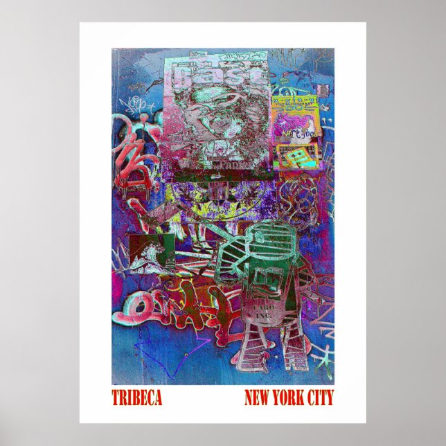 Tribeca Street Art NYC Poster (Front)