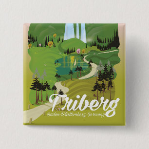 Triberg ,Baden-Württemberg, Germany 15 Cm Square Badge