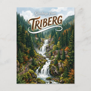 Triberger Wasserfälle (Triberg Waterfalls) Germany Postcard