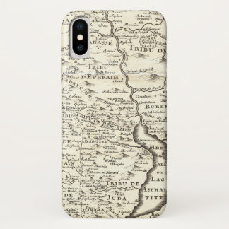 Tribes of Israel - Antique Map of Promised Land iPhone X Case