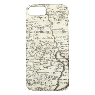 Tribes of Israel - Antique Map of Promised Land iPhone 8/7 Case