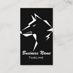 TribeWolf White Business Card