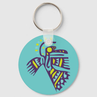 Tribo Angel : Tribal Art Key Ring