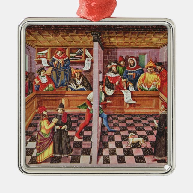 Tribunal of the Scientists Metal Tree Decoration (Front)